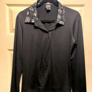 Retrolicious Witchy Ouija collar Black Top